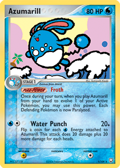 Azumarill 001 — EX Team Rocket Returns (Italian Pokémon TCG card)