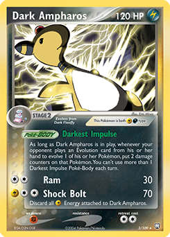 Dark Ampharos 002 — EX Team Rocket Returns (Italian Pokémon TCG card)