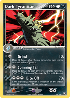 Dark Tyranitar 019 — EX Team Rocket Returns (Italian Pokémon TCG card)