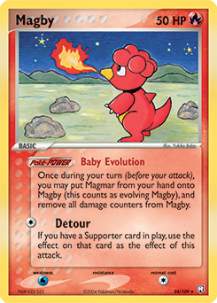 Magby 024 — EX Team Rocket Returns (Italian Pokémon TCG card)