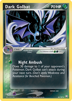 Dark Golbat 034 — EX Team Rocket Returns (Italian Pokémon TCG card)