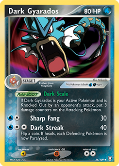 Dark Gyarados 036 — EX Team Rocket Returns (Italian Pokémon TCG card)