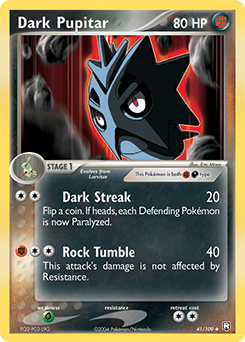 Dark Pupitar 041 — EX Team Rocket Returns (Italian Pokémon TCG card)