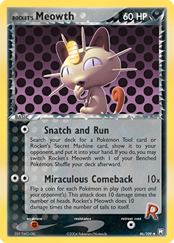 Rocket's Meowth 046 — EX Team Rocket Returns (Italian Pokémon TCG card)