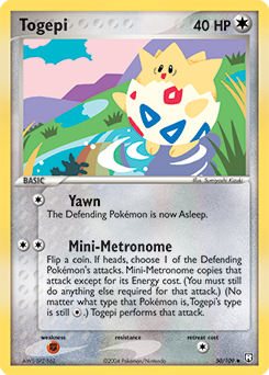 Togepi 050 — EX Team Rocket Returns (Italian Pokémon TCG card)