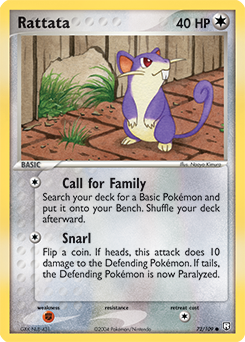 Rattata 072 — EX Team Rocket Returns (Italian Pokémon TCG card)