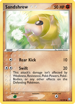 Sandshrew 074 — EX Team Rocket Returns (Italian Pokémon TCG card)