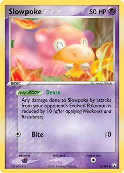 Slowpoke 076 — EX Team Rocket Returns (Italian Pokémon TCG card)