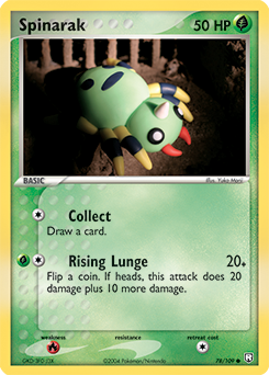 Spinarak 078 — EX Team Rocket Returns (Italian Pokémon TCG card)