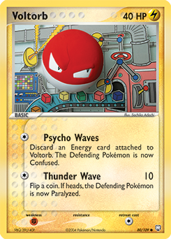 Voltorb 080 — EX Team Rocket Returns (Italian Pokémon TCG card)