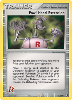 Pow! Hand Extension 085 — EX Team Rocket Returns (Italian Pokémon TCG card)