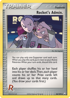 Rocket's Admin. 086 — EX Team Rocket Returns (Italian Pokémon TCG card)