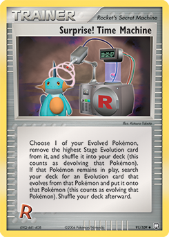 Surprise! Time Machine 091 — EX Team Rocket Returns (Italian Pokémon TCG card)