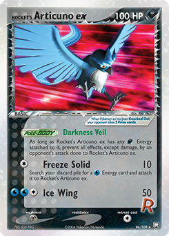 Rocket's Articuno ex 096 — EX Team Rocket Returns (Italian Pokémon TCG card)