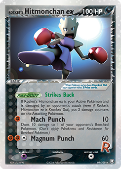 Rocket's Hitmonchan ex 098 — EX Team Rocket Returns (Italian Pokémon TCG card)