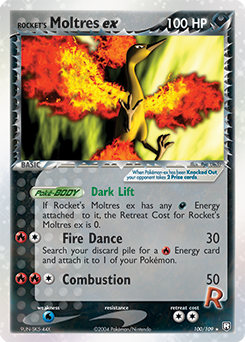 Rocket's Moltres ex 100 — EX Team Rocket Returns (Italian Pokémon TCG card)