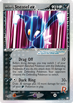 Rocket's Sneasel ex 103 — EX Team Rocket Returns (Italian Pokémon TCG card)