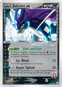 Rocket's Suicune ex 105 — EX Team Rocket Returns (Italian Pokémon TCG card)