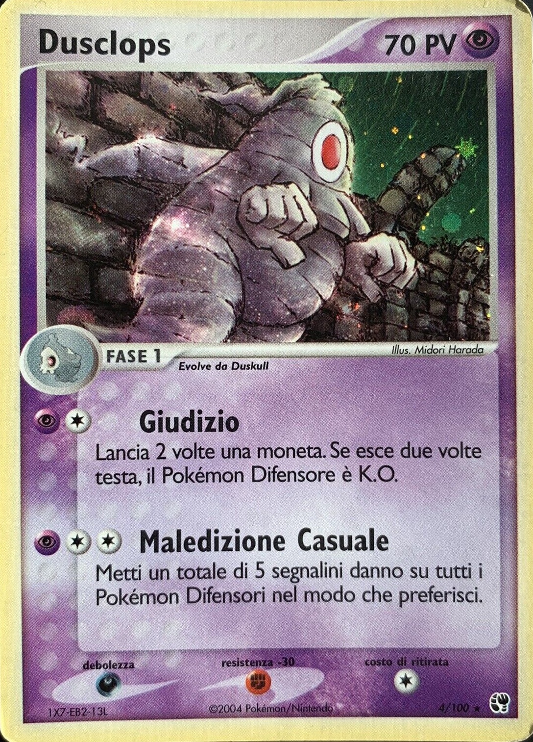 Dusclops 004 — EX Tempesta di Sabbia (Italian Pokémon TCG card)