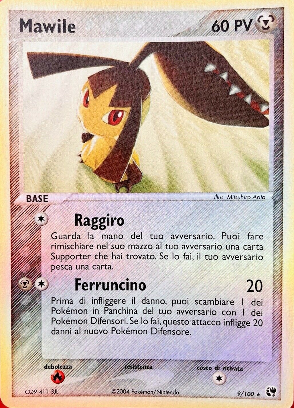 Mawile 009 — EX Tempesta di Sabbia (Italian Pokémon TCG card)