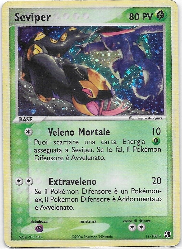 Seviper 011 — EX Tempesta di Sabbia (Italian Pokémon TCG card)