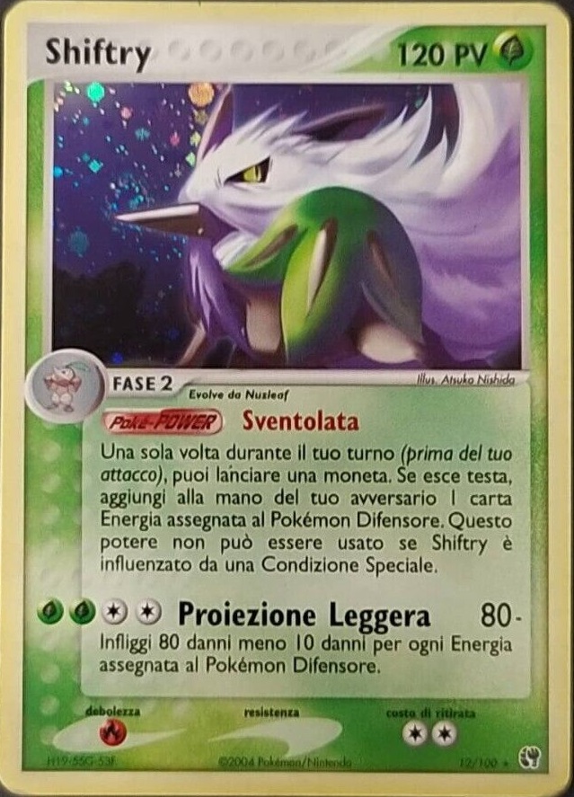 Shiftry 012 — EX Tempesta di Sabbia (Italian Pokémon TCG card)
