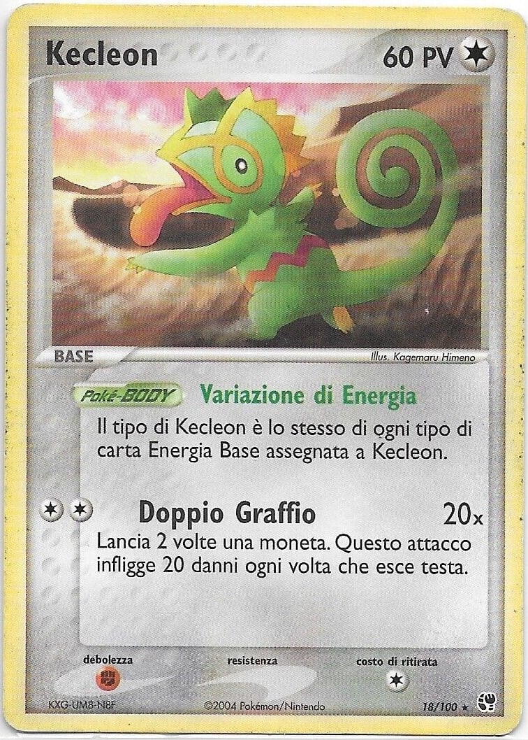 Kecleon 018 — EX Tempesta di Sabbia (Italian Pokémon TCG card)