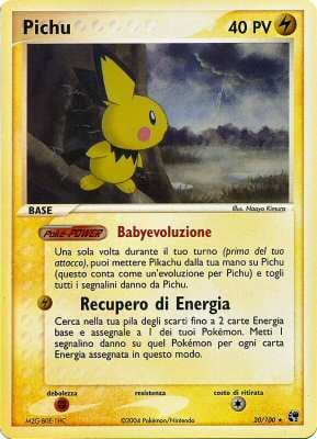 Pichu 020 — EX Tempesta di Sabbia (Italian Pokémon TCG card)