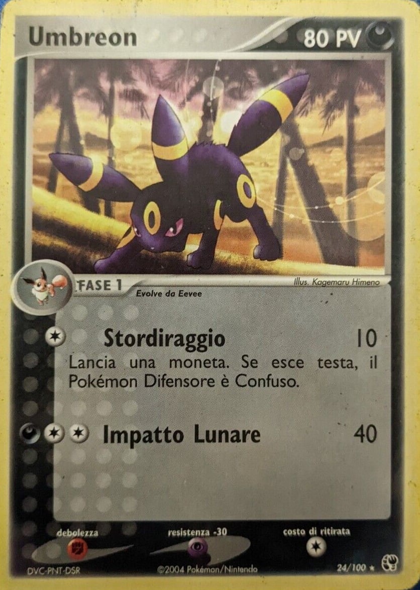 Umbreon 024 — EX Tempesta di Sabbia (Italian Pokémon TCG card)