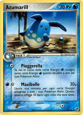 Azumarill 030 — EX Tempesta di Sabbia (Italian Pokémon TCG card)