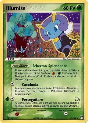Illumise 038 — EX Tempesta di Sabbia (Italian Pokémon TCG card)