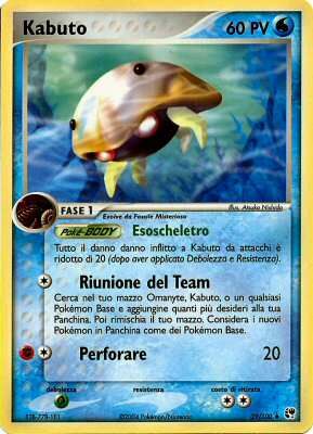 Kabuto 039 — EX Tempesta di Sabbia (Italian Pokémon TCG card)