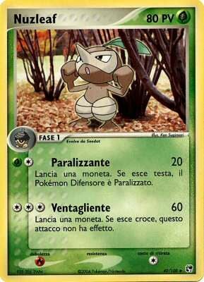 Nuzleaf 049 — EX Tempesta di Sabbia (Italian Pokémon TCG card)
