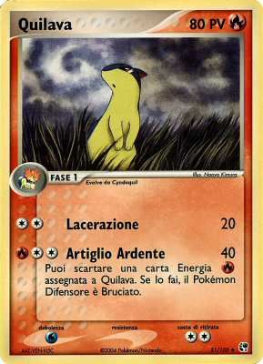 Quilava 051 — EX Tempesta di Sabbia (Italian Pokémon TCG card)
