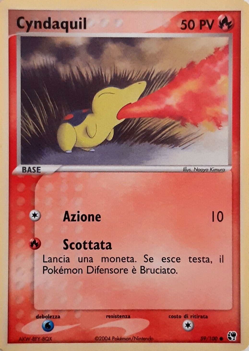Cyndaquil 059 — EX Tempesta di Sabbia (Italian Pokémon TCG card)