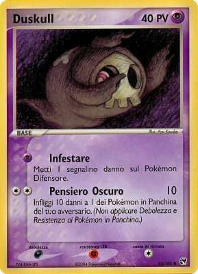 Duskull 062 — EX Tempesta di Sabbia (Italian Pokémon TCG card)