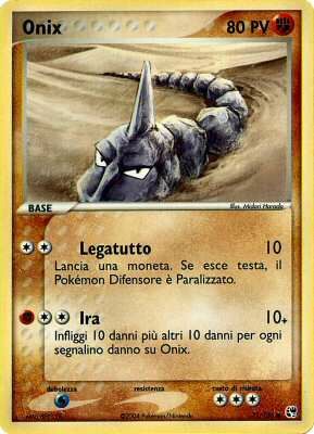 Onix 071 — EX Tempesta di Sabbia (Italian Pokémon TCG card)