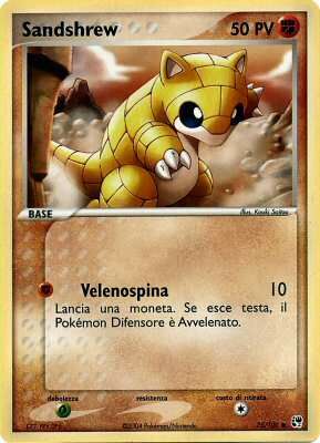 Sandshrew 075 — EX Tempesta di Sabbia (Italian Pokémon TCG card)