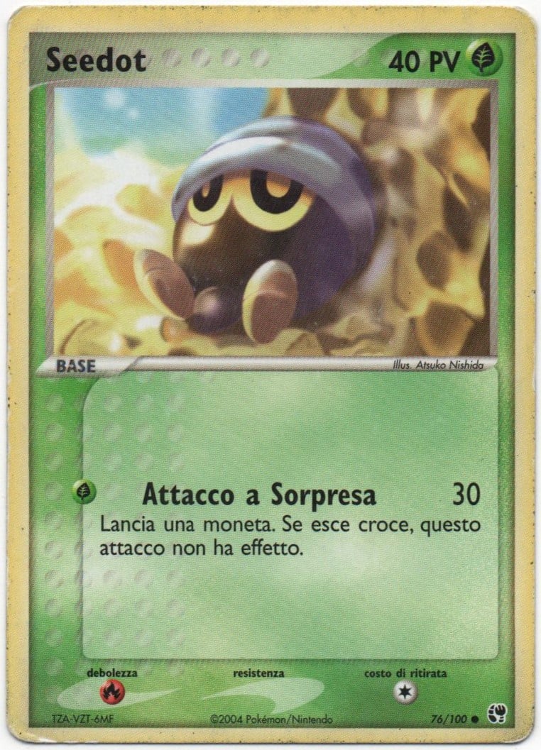 Seedot 076 — EX Tempesta di Sabbia (Italian Pokémon TCG card)