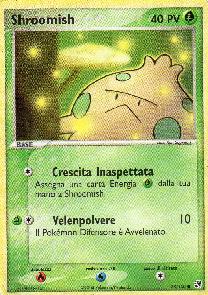 Shroomish 078 — EX Tempesta di Sabbia (Italian Pokémon TCG card)
