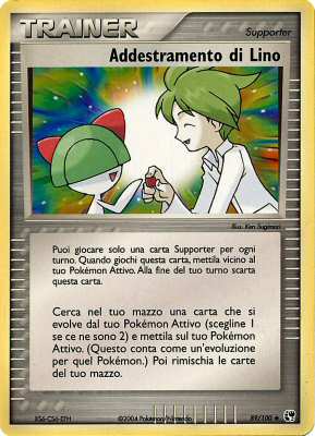 Addestramento di Lino 089 — EX Tempesta di Sabbia (Italian Pokémon TCG card)