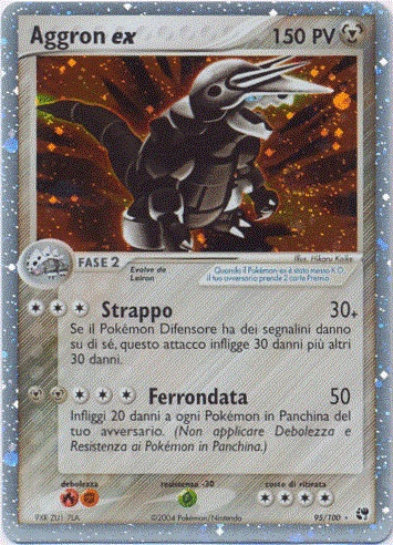 Aggron ex 095 — EX Tempesta di Sabbia (Italian Pokémon TCG card)