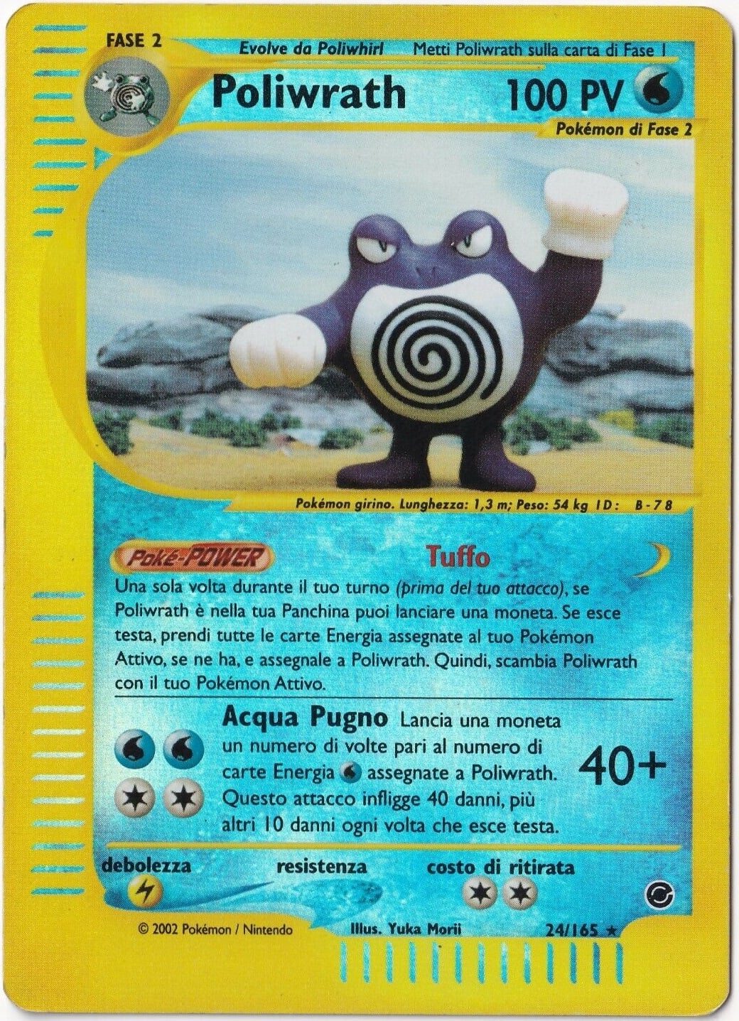 Poliwrath 024 — Expedition Set Base (Italian Pokémon TCG card)
