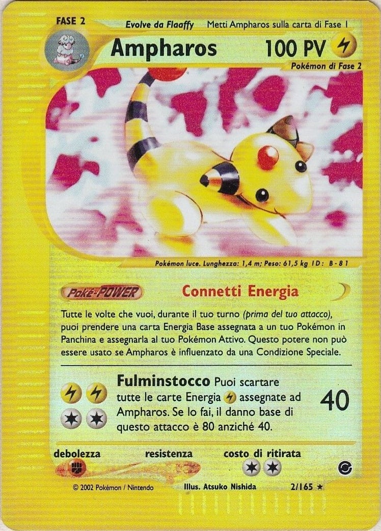 Ampharos 034 — Expedition Set Base (Italian Pokémon TCG card)