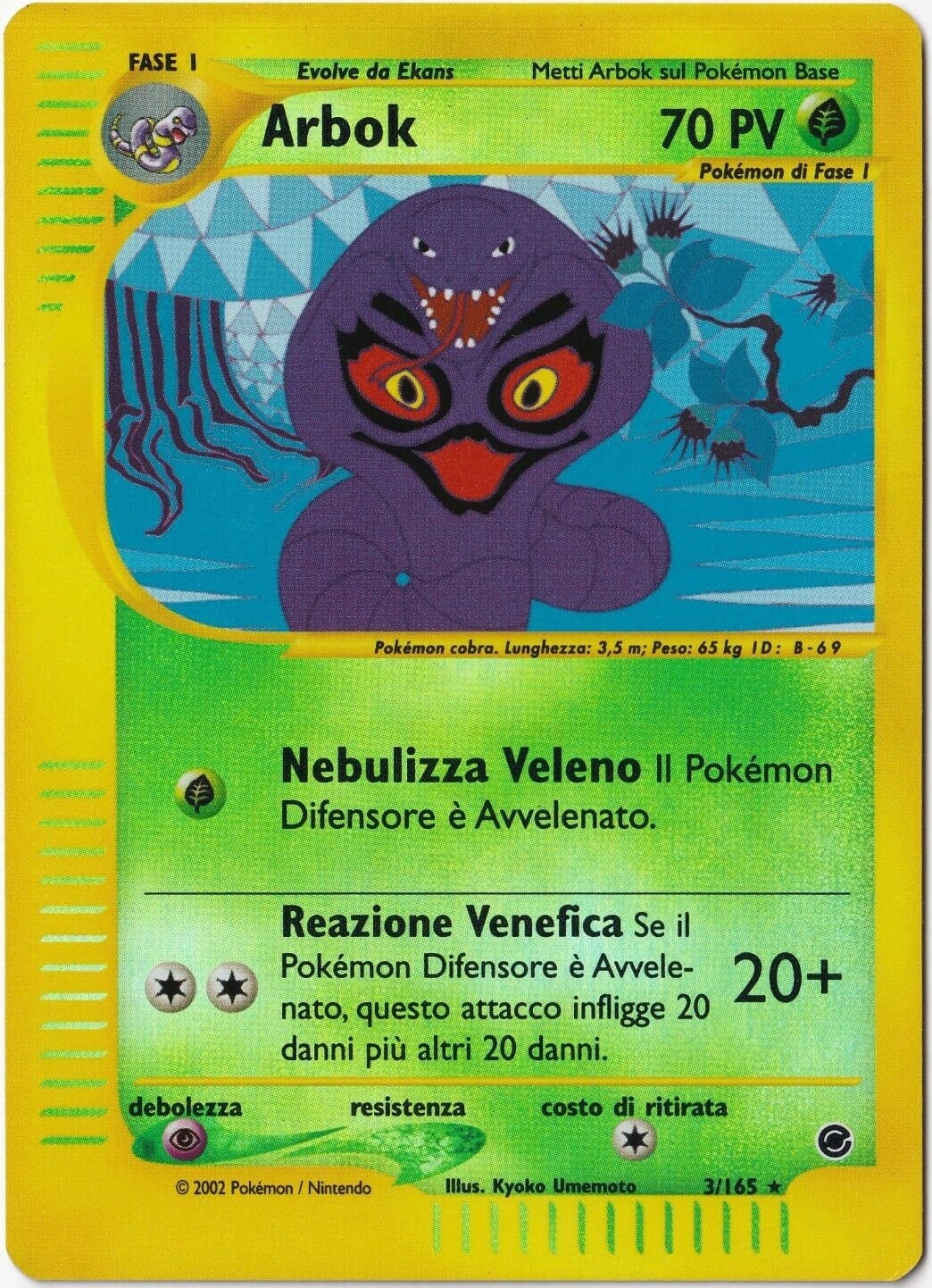 Arbok 035 — Expedition Set Base (Italian Pokémon TCG card)