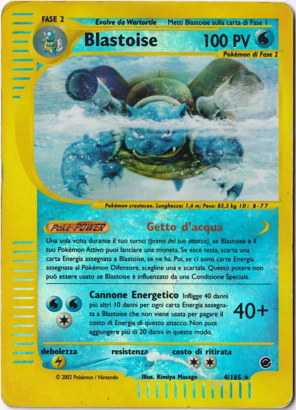 Blastoise 037 — Expedition Set Base (Italian Pokémon TCG card)