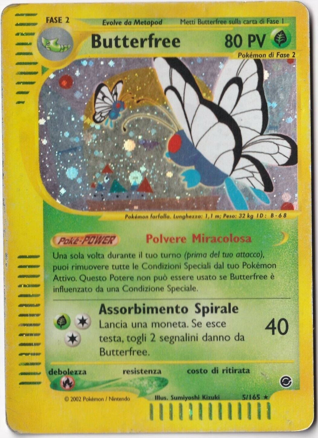 Butterfree 038 — Expedition Set Base (Italian Pokémon TCG card)