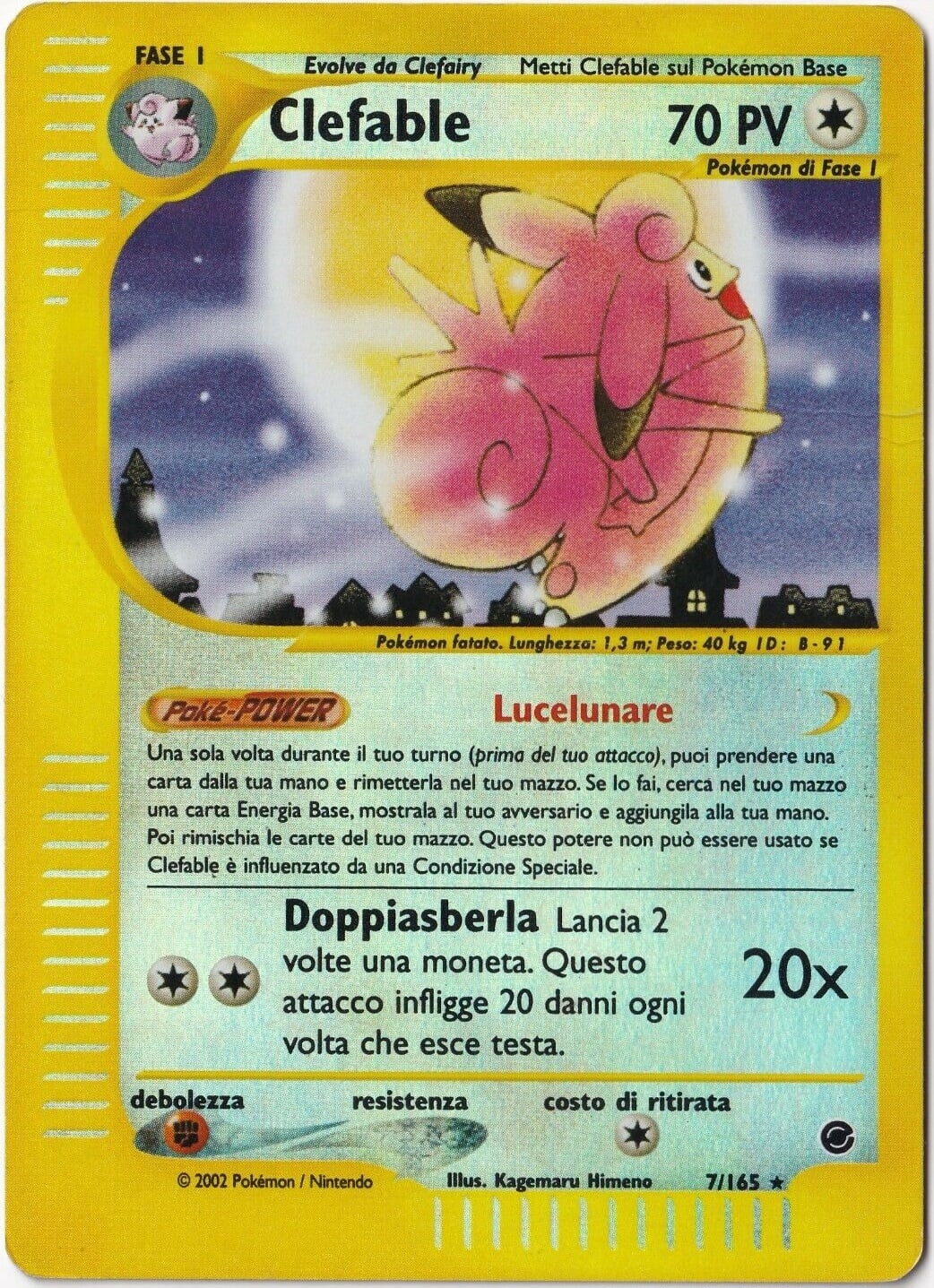 Clefable 041 — Expedition Set Base (Italian Pokémon TCG card)