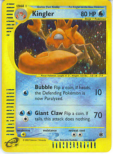 Kingler 050 — Expedition Set Base (Italian Pokémon TCG card)