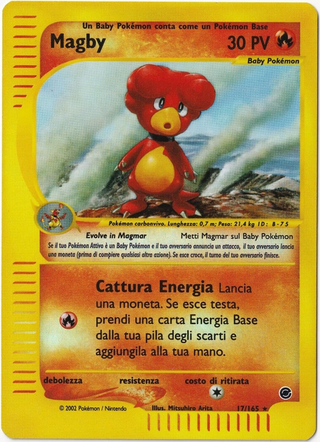 Magby 052 — Expedition Set Base (Italian Pokémon TCG card)